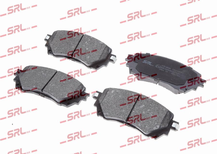 SRLine S70-0686 - Гальмівні колодки, дискові гальма autocars.com.ua