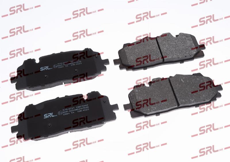 SRLine S70-0721 - Гальмівні колодки, дискові гальма autocars.com.ua