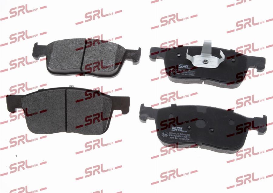 SRLine S70-0724 - Гальмівні колодки, дискові гальма autocars.com.ua