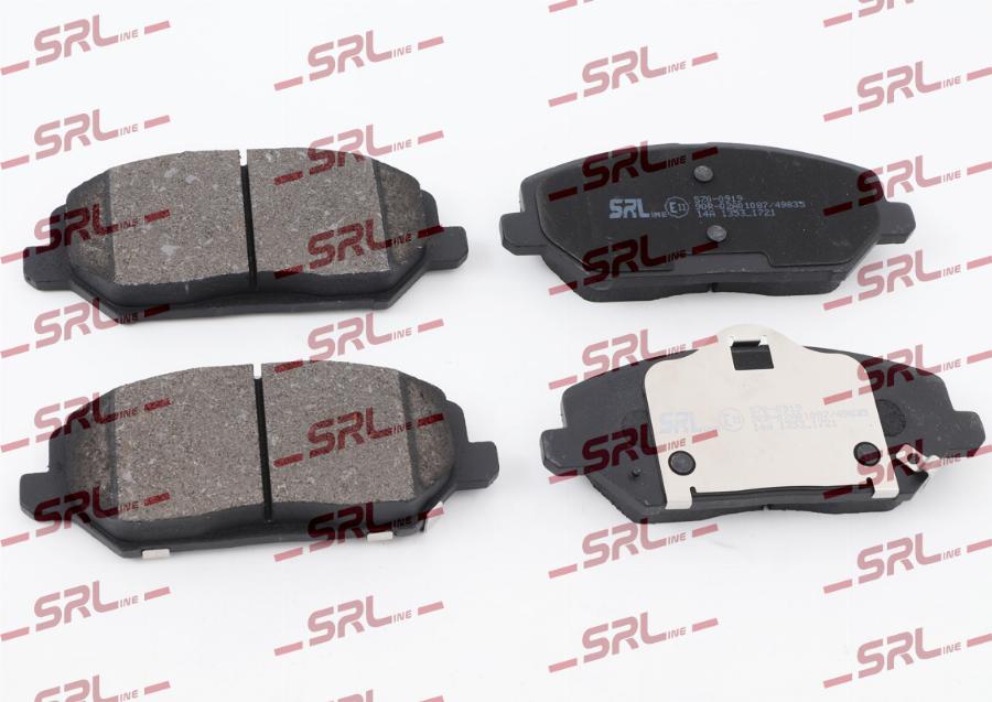 SRLine S70-0919 - Гальмівні колодки, дискові гальма autocars.com.ua