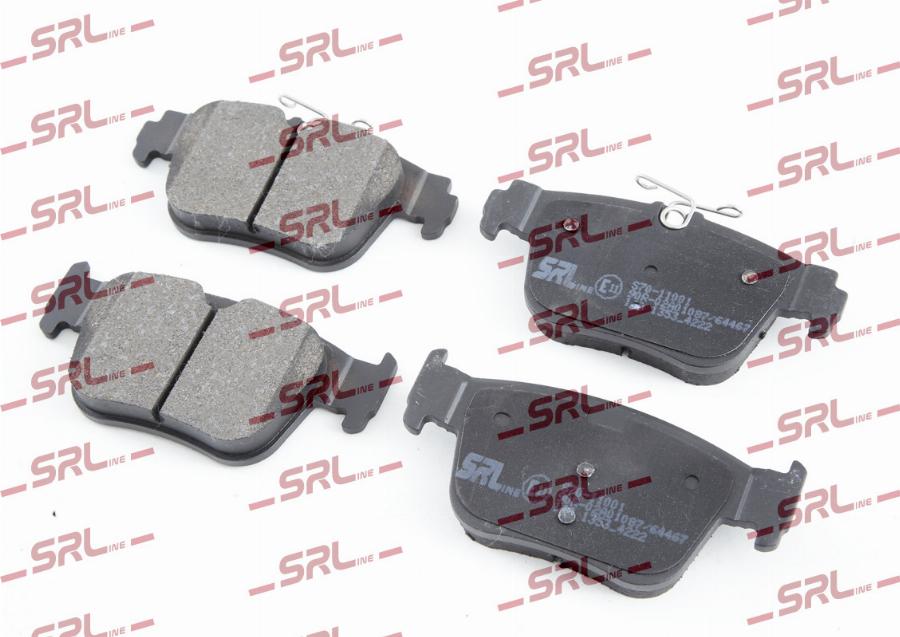 SRLine S70-11001 - Гальмівні колодки, дискові гальма autocars.com.ua