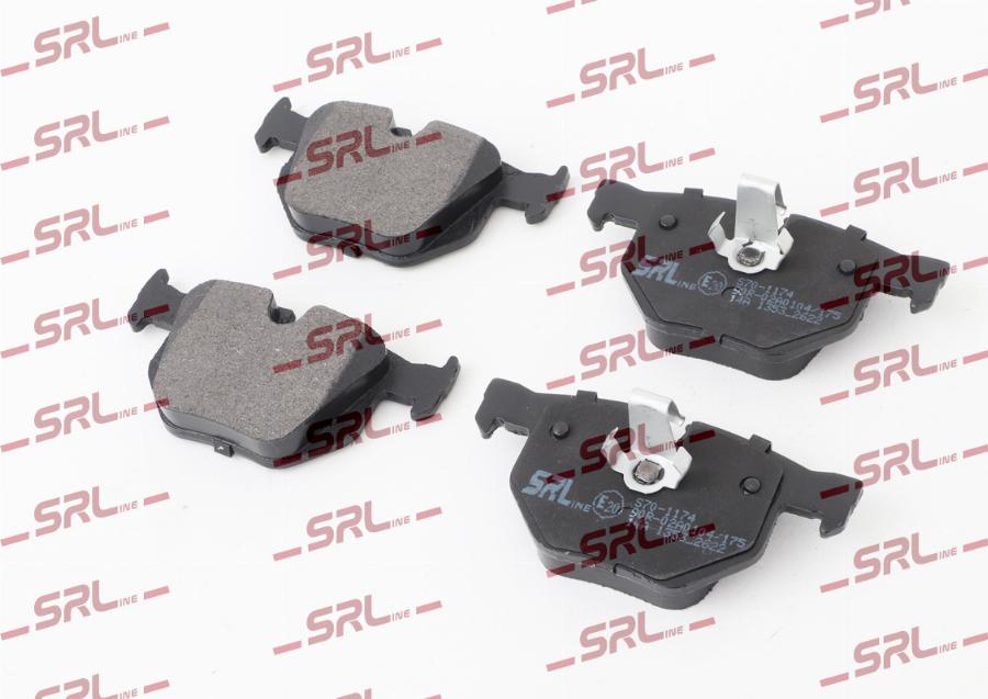 SRLine S70-1174 - Гальмівні колодки, дискові гальма autocars.com.ua