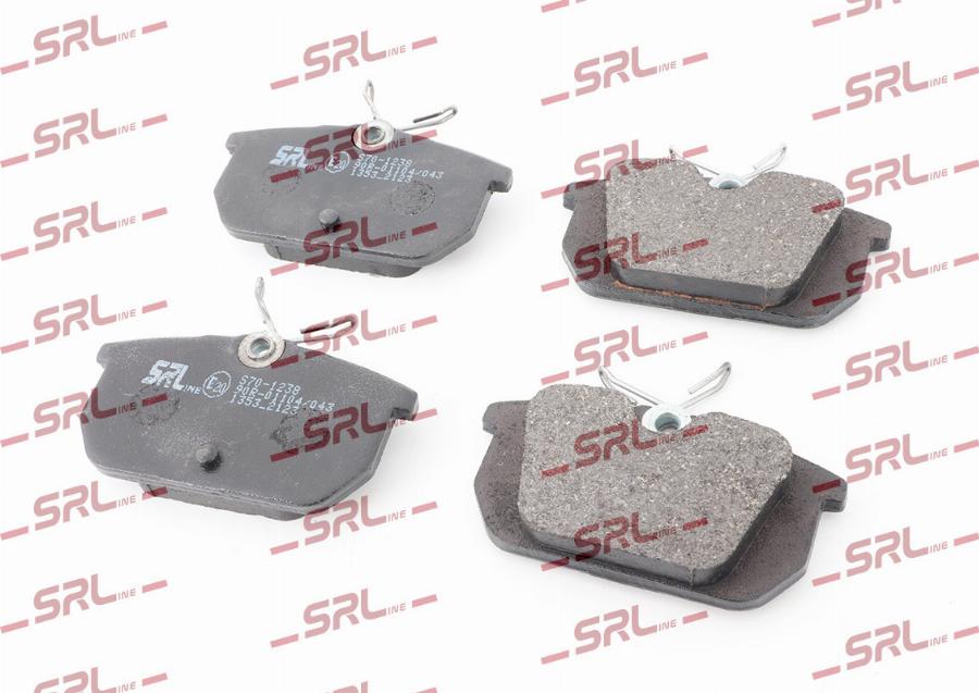 SRLine S70-1238 - Гальмівні колодки, дискові гальма autocars.com.ua