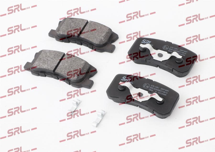 SRLine S70-1361 - Гальмівні колодки, дискові гальма autocars.com.ua