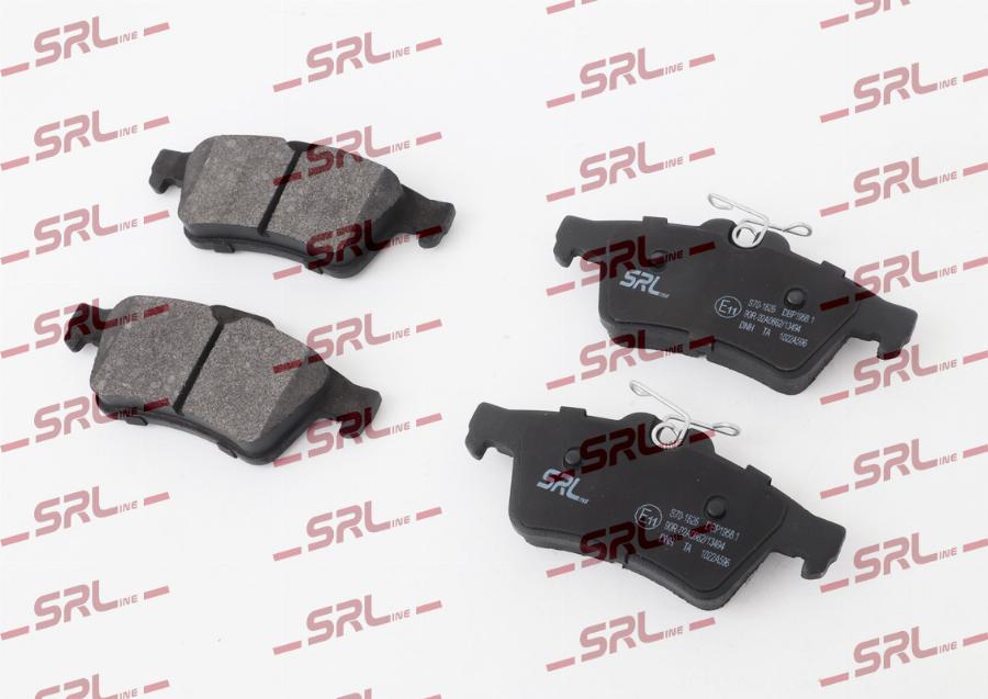 SRLine S70-1626 - Гальмівні колодки, дискові гальма autocars.com.ua