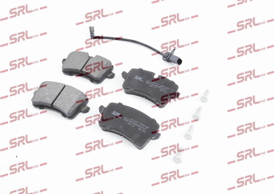 SRLine S70-1672 - Гальмівні колодки, дискові гальма autocars.com.ua