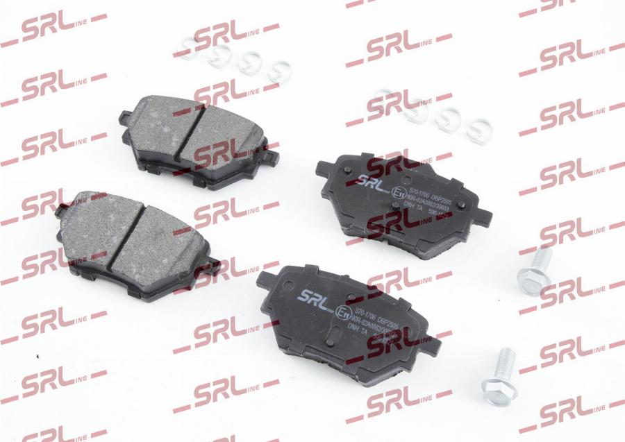 SRLine S70-1706 - Гальмівні колодки, дискові гальма autocars.com.ua