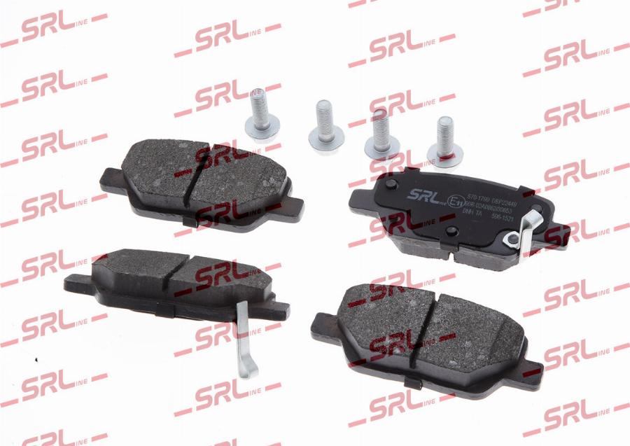 SRLine S70-1799 - Гальмівні колодки, дискові гальма autocars.com.ua