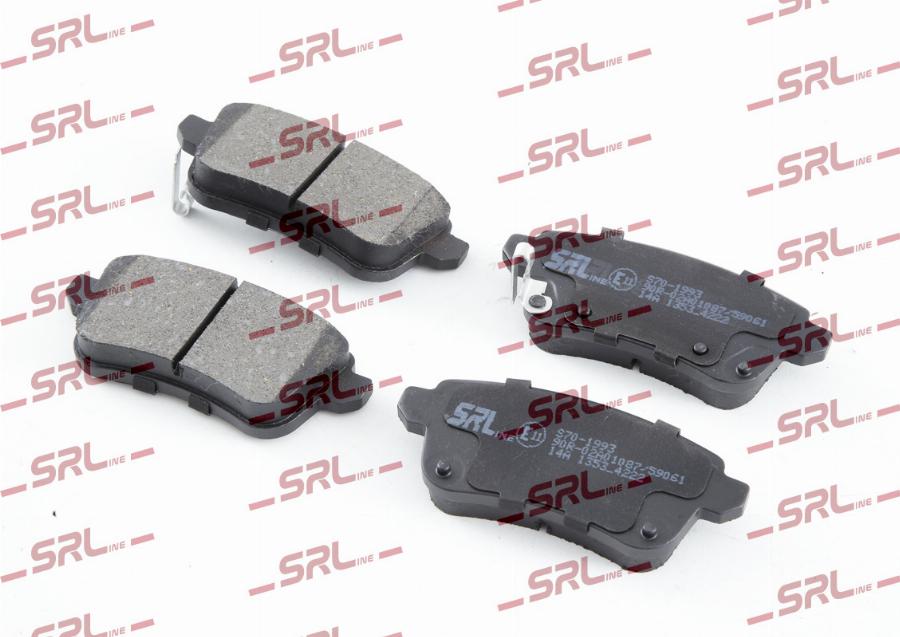 SRLine S70-1993 - Гальмівні колодки, дискові гальма autocars.com.ua