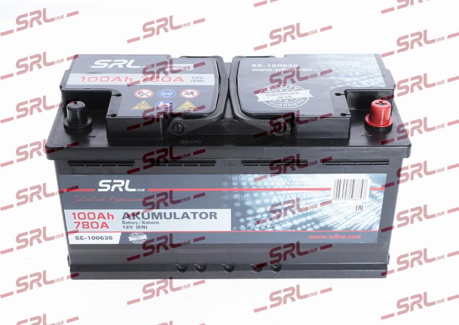 SRLine SE-100636 - Стартерна акумуляторна батарея, АКБ autocars.com.ua