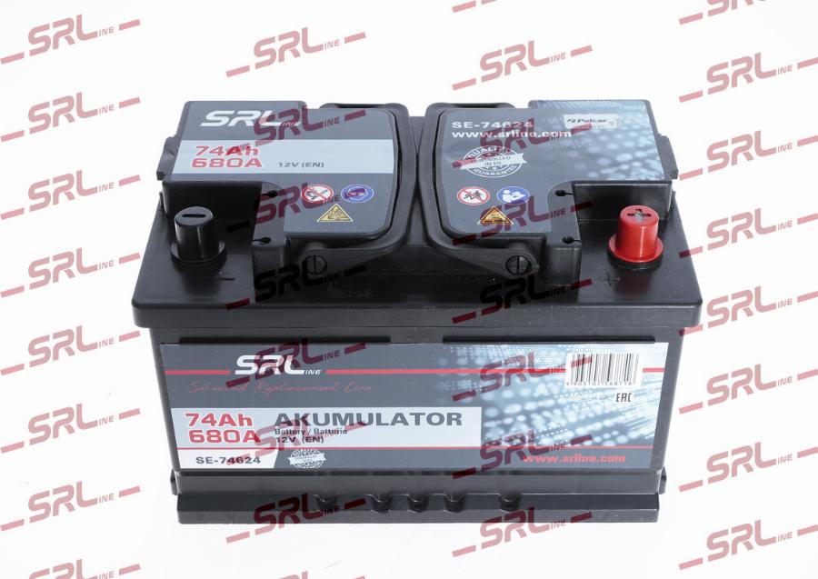 SRLine SE-74624 - Стартерна акумуляторна батарея, АКБ autocars.com.ua