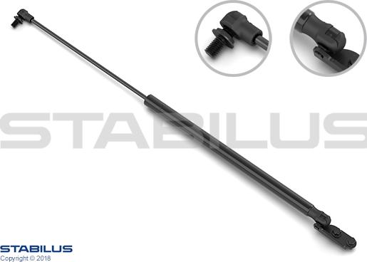 STABILUS 043977 - Газова пружина, кришка багажник autocars.com.ua