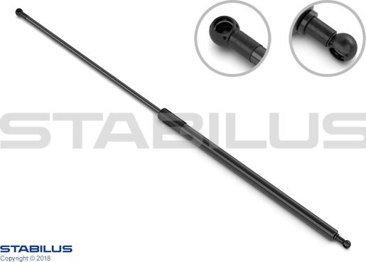 STABILUS 015531 - Газова пружина, кришка багажник autocars.com.ua