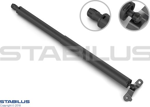 STABILUS 019027 - Газова пружина, кришка багажник autocars.com.ua