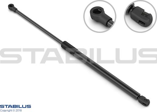 STABILUS 078405 - Газова пружина, кришка багажник autocars.com.ua