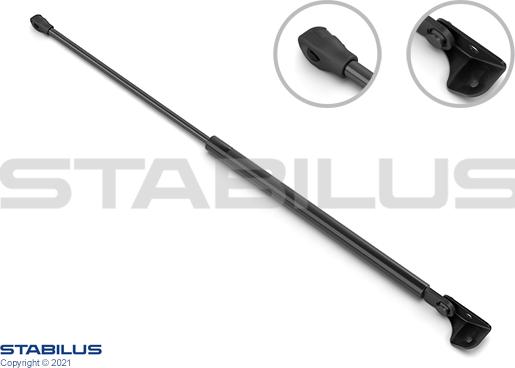 STABILUS 153724 - Газова пружина, кришка багажник autocars.com.ua