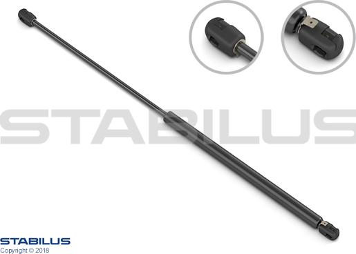 STABILUS 277924 - Газова пружина, кришка багажник autocars.com.ua