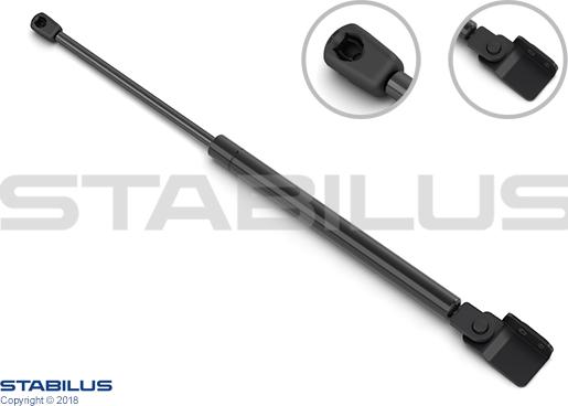 STABILUS 448616 - Газова пружина, кришка багажник autocars.com.ua