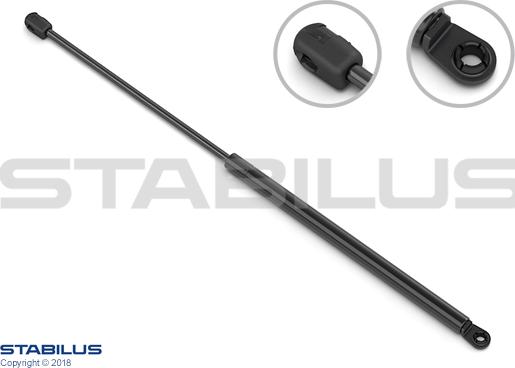 STABILUS 581490 - Газова пружина, кришка багажник autocars.com.ua