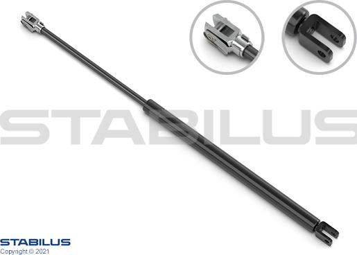 STABILUS 586261 - Газова пружина, кришка багажник autocars.com.ua