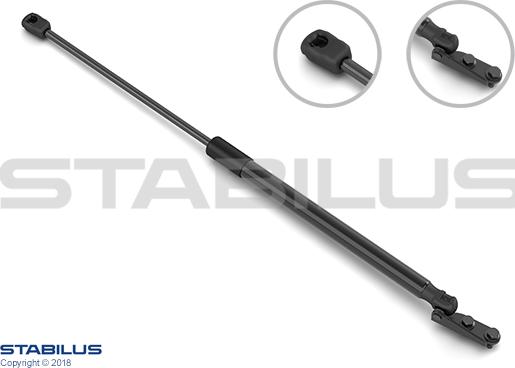 STABILUS 761955 - Газова пружина, кришка багажник autocars.com.ua