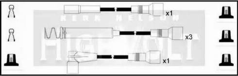 Standard OEF043 - Комплект проводів запалювання autocars.com.ua