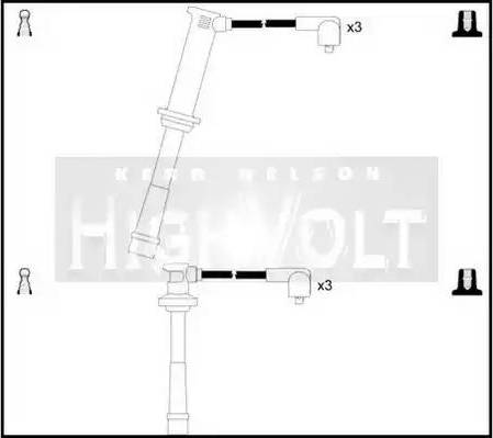 Standard OEF262 - Комплект проводів запалювання autocars.com.ua