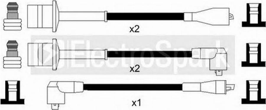 Standard OEK579 - Комплект проводів запалювання autocars.com.ua