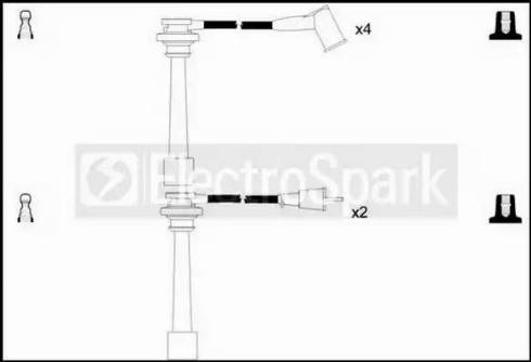 Standard OEK689 - Комплект проводів запалювання autocars.com.ua