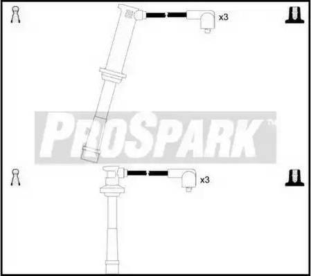 Standard OES390 - Комплект проводів запалювання autocars.com.ua