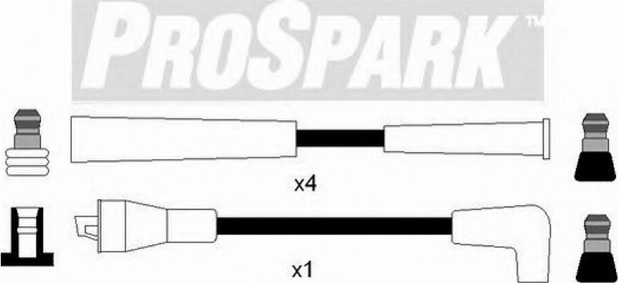 Standard OES438 - Комплект проводів запалювання autocars.com.ua