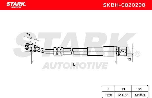 Stark SKBH-0820298 - Гальмівний шланг autocars.com.ua