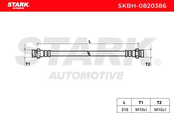 Stark SKBH-0820386 - Гальмівний шланг autocars.com.ua