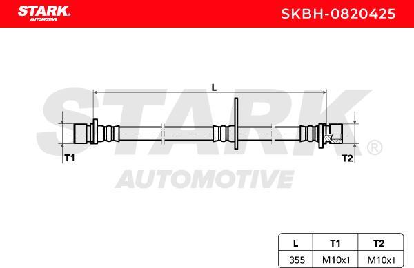 Stark SKBH-0820425 - Гальмівний шланг autocars.com.ua