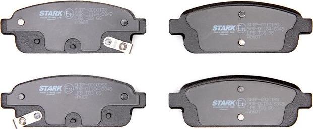 Stark SKBP-0010193 - Гальмівні колодки, дискові гальма autocars.com.ua