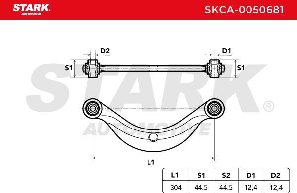 Stark SKCA-0050681 - Важіль незалежної підвіски колеса autocars.com.ua