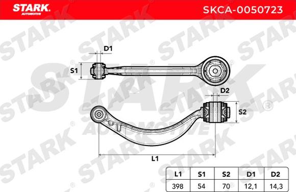 Stark SKCA-0050723 - Важіль незалежної підвіски колеса autocars.com.ua