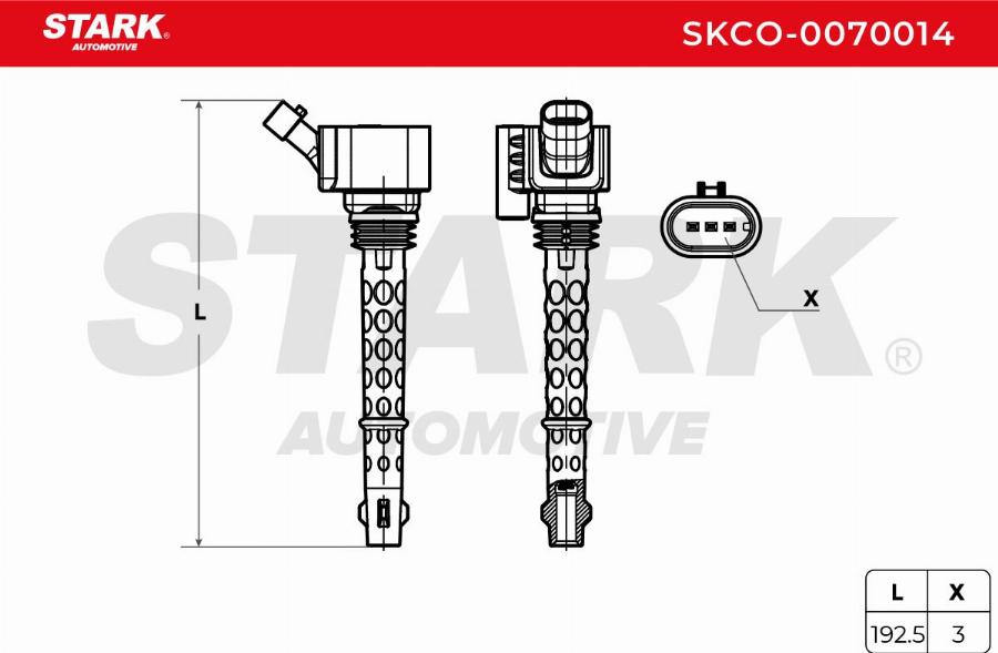Stark SKCO-0070014 - Котушка запалювання autocars.com.ua