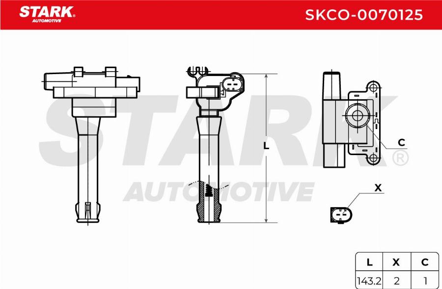 Stark SKCO-0070125 - Котушка запалювання autocars.com.ua