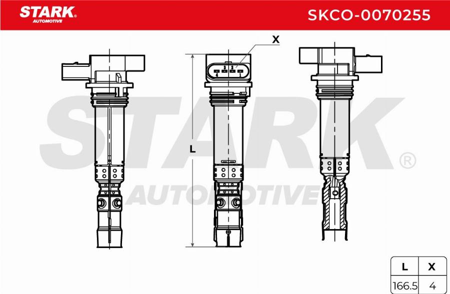 Stark SKCO-0070255 - Котушка запалювання autocars.com.ua
