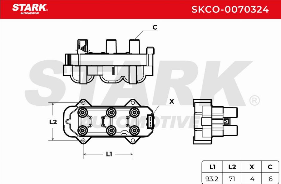 Stark SKCO-0070324 - Котушка запалювання autocars.com.ua