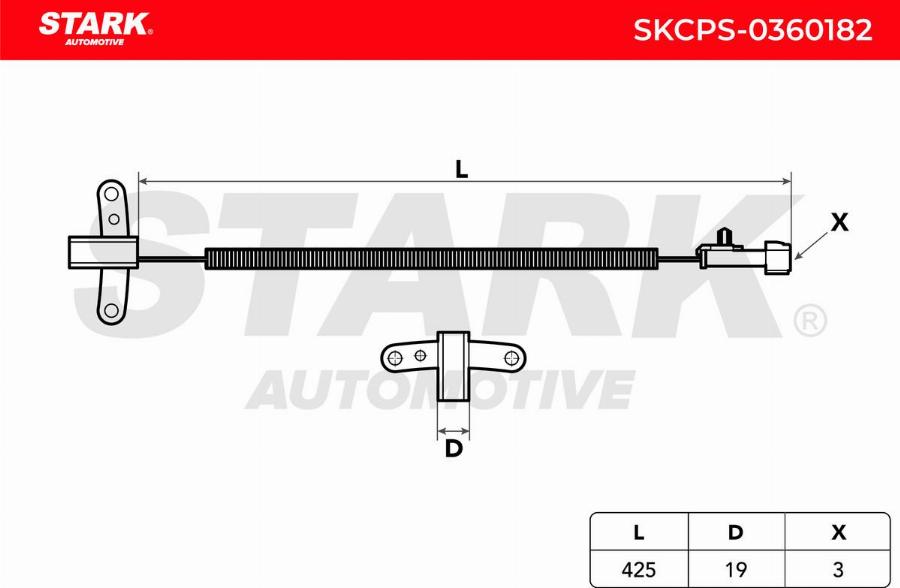 Stark SKCPS-0360182 - Датчик імпульсів, колінчастий вал autocars.com.ua