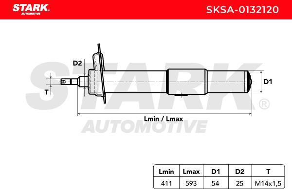 Stark SKSA-0132120 - Амортизатор autocars.com.ua