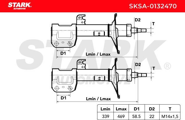 Stark SKSA-0132470 - Амортизатор autocars.com.ua