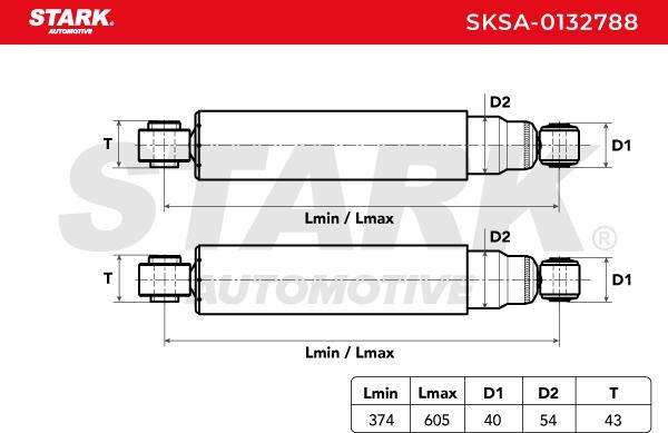 Stark SKSA-0132788 - Амортизатор autocars.com.ua