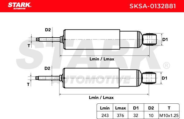 Stark SKSA-0132881 - Амортизатор autocars.com.ua