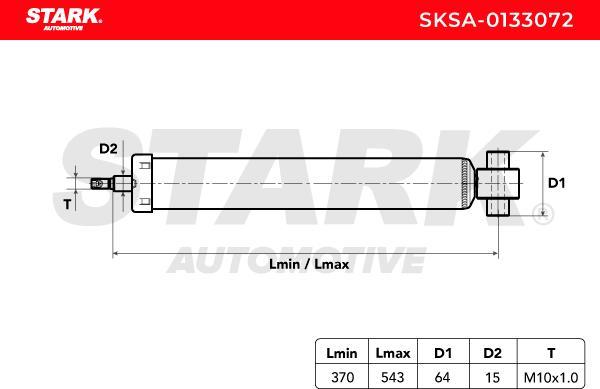 Stark SKSA-0133072 - Амортизатор autocars.com.ua