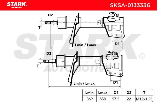 Stark SKSA-0133336 - Амортизатор autocars.com.ua