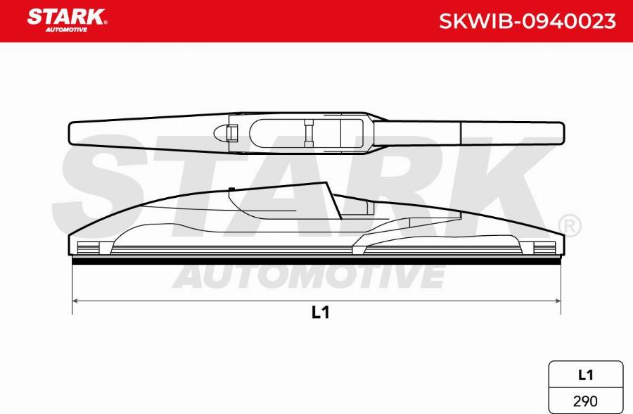 Stark SKWIB-0940023 - Щітка склоочисника autocars.com.ua