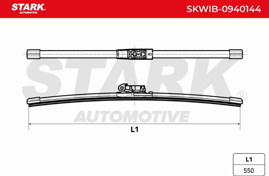 Stark SKWIB-0940144 - Щітка склоочисника autocars.com.ua